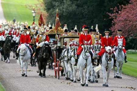 State Visit carriage procession in Windsor