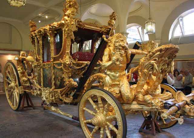 Gold State Coach in the Royal Mews