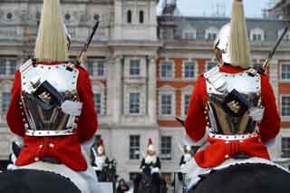 The Queen's Life Guard changing on Horse Guards Parade