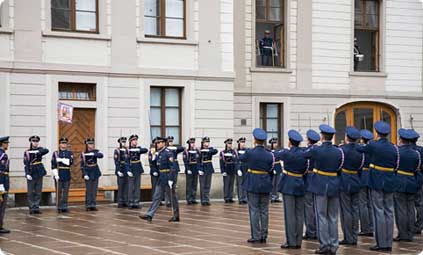 Changing the Guard at Prague Castle
