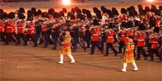 Beating Retreat on Horse Guards Parade