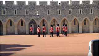 Guard Mount ceremony insdie windsor Castle