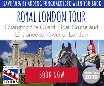 Advert for Fun London Royal Tour