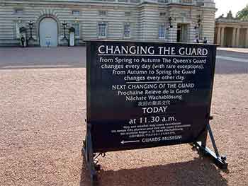 Changing the Guard sign