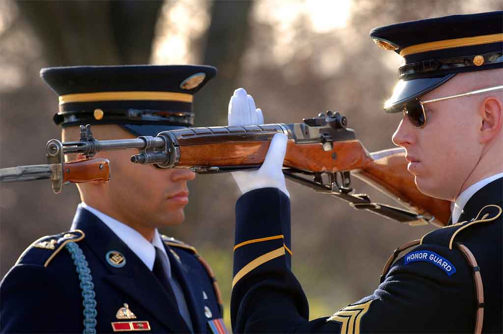 Sentry ready for inspection