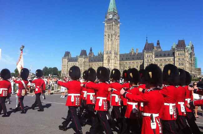 Changing the Guard on Parliament Hill, Ottawa, Canada