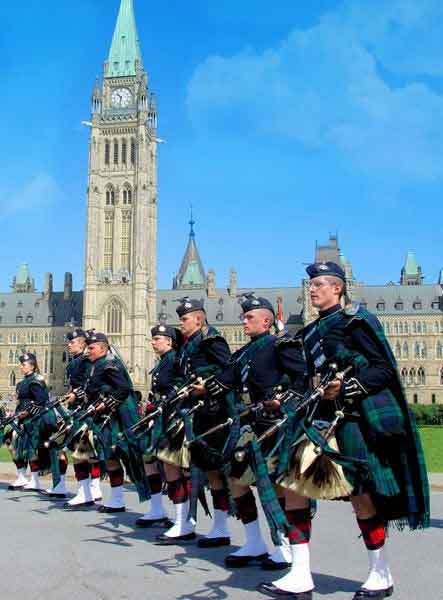Pipers on Parliament Hill Ottawa